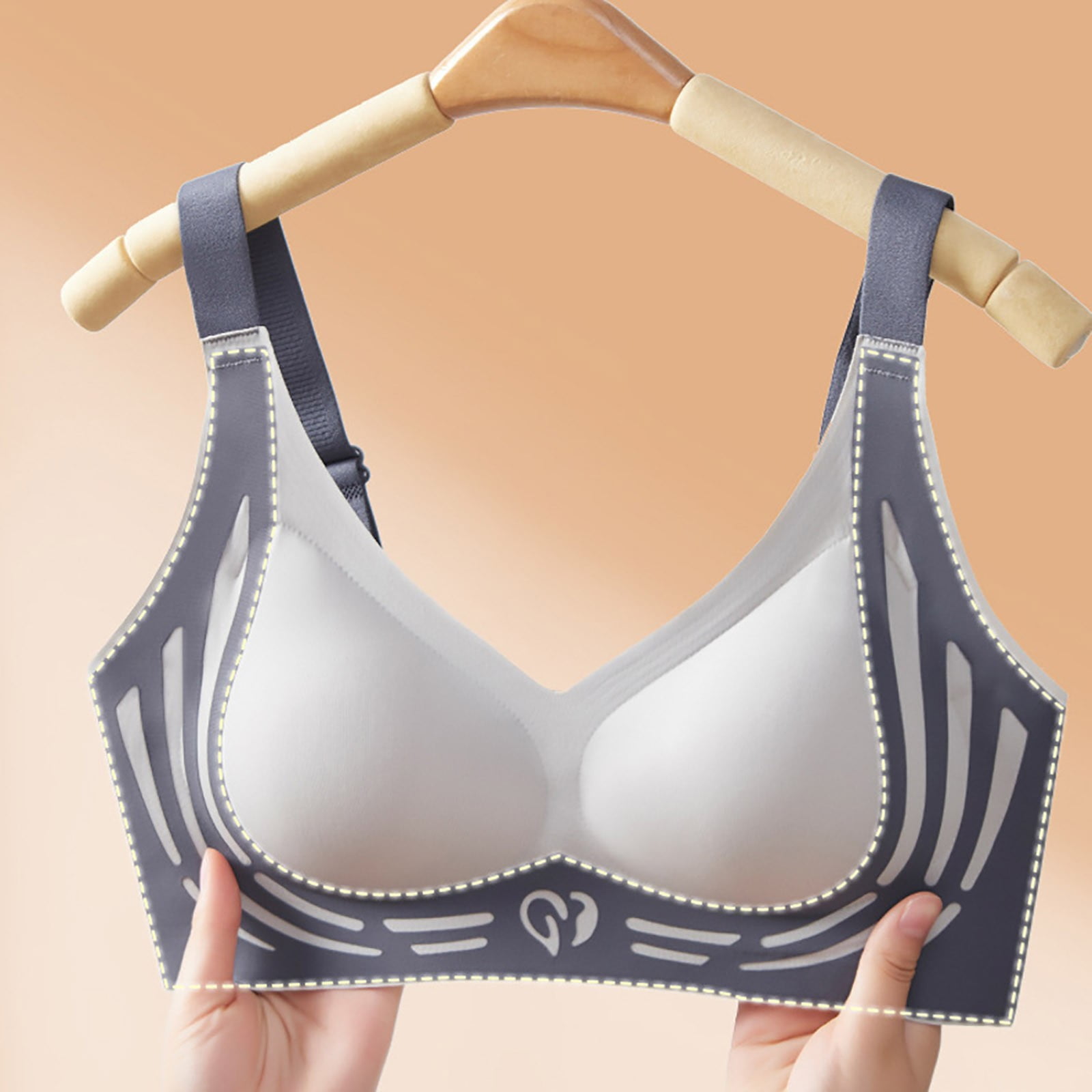 Lot De 3 Paires De Coussinets De Soutien-gorge En Silicone Antidérapant Soulager