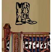 COWBOY BOOTS ~ WALL DECAL, HOME DECOR 13" X 13"