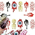 thumbnail image 2 of Braveheart Watermark Nail Sticker Tatoos Halloween Colorful Eyes Skull Element Nail Wraps Diy Manicure Sticker, 2 of 9