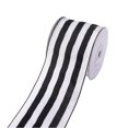 thumbnail image 3 of Cinta Decorativa CSZD RIBBON Rayas Blancas y Negras 6.4 cm x 9.1 m, 3 of 9