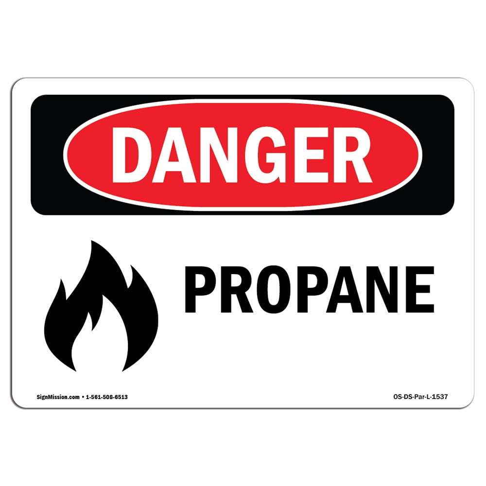 -GHS PropaneHeavy Duty Sign or Label OSHA Danger Sign 