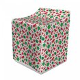 thumbnail image 1 of Fruit Washer Cover, Pattern of Summer Themed Full and Half Watermelons Slices and Kernel's, Washroom Decor with Dust Protection, 29" x 28" x 40", White Hot Pink and Green, by Ambesonne, 1 of 3