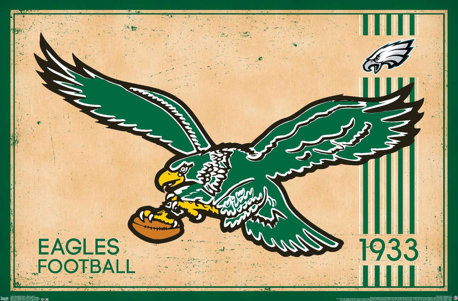 NFL Philadelphia Eagles Retro Logo 14 Poster