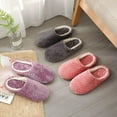 thumbnail image 5 of JANDEL Jacquard Soft Bottom Cotton Slippers Suede Non-slip Cotton Slippers Indoor Cotton Slippers, Coffee S, 5 of 13