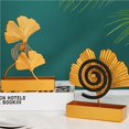 thumbnail image 3 of Toystoory Ginkgo Leaf Holder Golden Stand Delicado Adorno de Escritorio Hierro Soporte con Ceniza para Dormitorio Decoración del hogar Hoja doble Toystoory HA026082-02, 3 of 5
