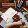 thumbnail image 3 of Miangastore DIY Stage Performance Props Shadow Puppetry Kit Assorted Color 4 Sets 9.8X2.2In, 3 of 9