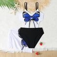 thumbnail image 2 of Piuwrlz Kids Girls Swimsuit 8 Years Girl Swimwear Beach Swimming Suit Blue Size 8 Years, 2 of 10