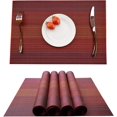 thumbnail image 1 of Place Mats (Set Of 4), Non-Slip, Washable Placemats, Pvc Scratch-Resistant, Heat-Resistant Place Mats, Dirt-Repellent And Washable, Place Mats For Kitchen Dining Table, 1 of 6