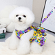 thumbnail image 5 of Vestido de arnés para perro con juego de correa, arnés de vestido de cachorro floral para perros, ropa de verano para perros pequeños MFZFUKR CPB-DE-LYY2056-2, 5 of 5
