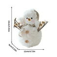 thumbnail image 3 of SCNOR 2025 Christmas Snowman Decor - Cute Soft Material Tabletop Figurine, Festive Holiday Ambiance Ornament, Perfect Christmas Gift for Home Decor, 3 of 4