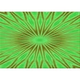 thumbnail image 1 of Ahgly Company Indoor Rectangle Patterned Neon Green Area Rugs, 2' x 5', 1 of 6