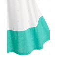thumbnail image 4 of Talla grande Colorblock Flower Pattern T Shirt Rosegal Camisetas tallas grandes, 4 of 5