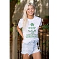 thumbnail image 3 of Keep Calm Shake Shamrocks St Paddys Men's Graphic T Shirt Tees Brisco Brands M, 3 of 5