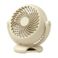 thumbnail image 2 of Desk Fan, Portable Electric Table Desktop Air Circulator Fans, Small but Powerful with Type C 180° Adjustable Tilt for Cooling Home Dorm Office Bedroom Bathroom Kitchen, 2 of 5