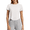 Pure White, variant on G4Free Women's Cropped Workout Tops Crewneck Short Sleeve T-Shirt Relaxed Fit Casual Athletic Waist Length Tees