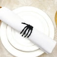 thumbnail image 4 of Reheyre Creative Skeleton Hand Napkin Ring - Exquisite Horror Alloy Napkin Holder for Halloween (6Pcs/Set), 4 of 8