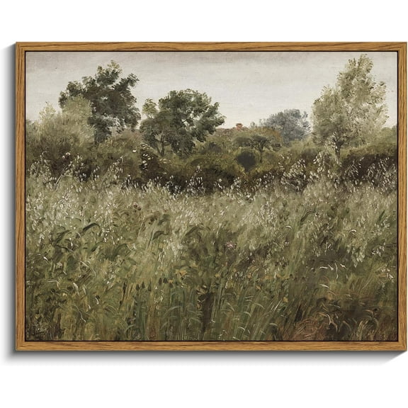 Unframed Canvas Wall Art Vintage Decor Painting Wall Decor Grassland Nature Unframed Artwork for Walls, Nature Scenic Living Room Pictures Wall Decor Bathroom Bedroom Office Decor