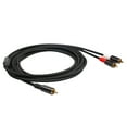 thumbnail image 1 of Eccomum RCA Y Cable 1 RCA Male to 2 RCA Male Stereo Audio Cable Dual Shielded Gold Plated 16.4Ft Amplifier TV Mixer DVD Players Y Adapter Audio Cables, 1 of 6