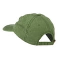 thumbnail image 3 of Fishing Red Walleye Lure Embroidered Washed Cap - Olive Green OSFM, 3 of 5