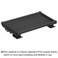thumbnail image 3 of Uxcell DIN Rail Mount Carrier for 230mm x 72mm PCB, Housing, Bracket, Black, 3 of 4
