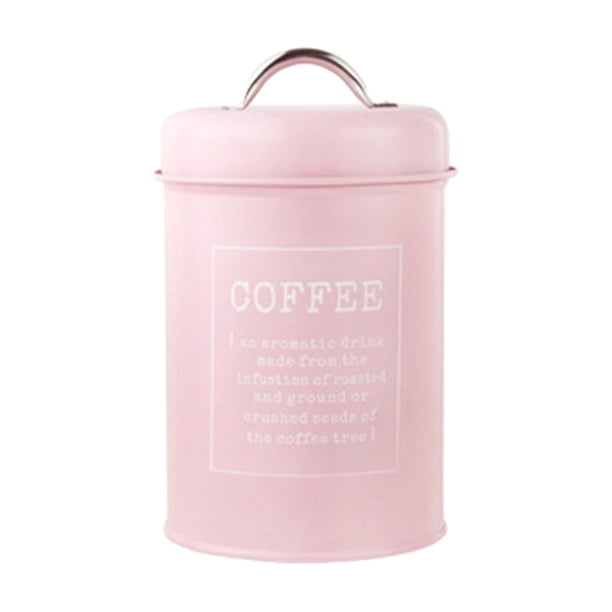 Organizador de especias, té suelto, tapa hermética, bolsita de té, refrigerio, avena, despensa, café Rosa claro
