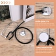 thumbnail image 3 of LOVEVER 2Pcs Portable Stethoscope Medical Aid Auscultation Stethoscope Device for Medical Student, 3 of 7