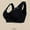 Black, variant on Front Closure Bras for Older Women Front Snap Closure Padded Bra for Older Senior Women, No Underwire Full Coverage Comfortable Bra Everyday Seamless Bras Elastic Up Comfort Bra Wirefree Lac