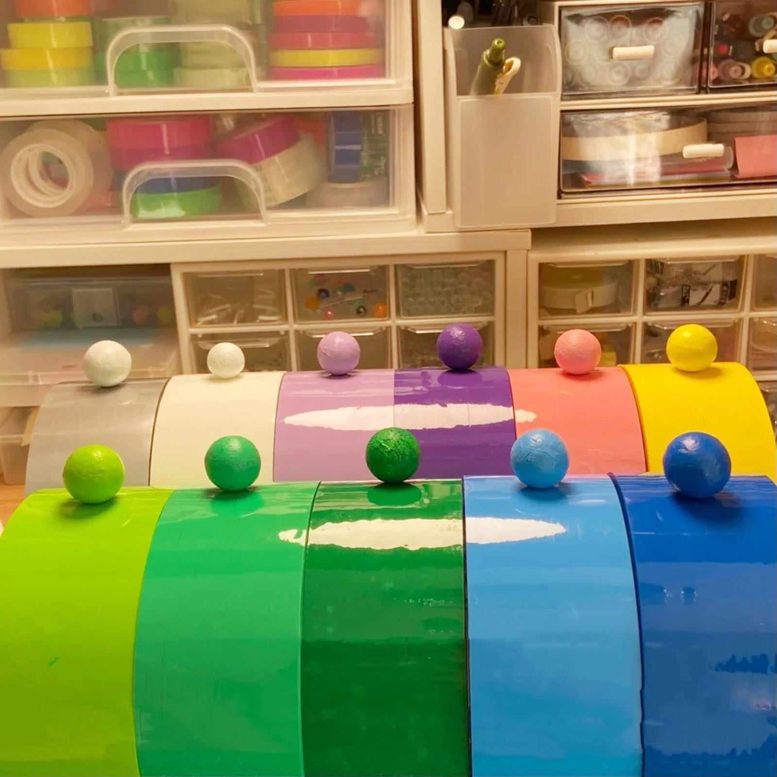 Sticky Ball Rolling Tapes Colorful Fun Creative Educational Toys DIY Crafts 18pcs