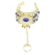 thumbnail image 2 of Pulsera de danza del vientre india, joyería para mujer, brazalete de muñeca con Azul, 2 of 9
