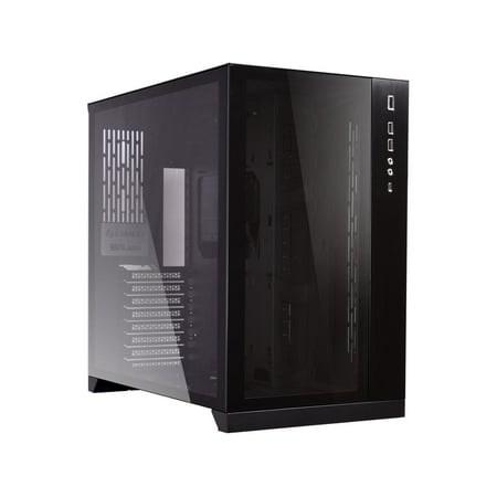 LIAN LI PC-O11 Dynamic Black Tempered Glass on the Front and Left Side, Chassis Body SECC ATX Mid Tower Gaming Computer Case - PC-O11DX