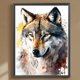 thumbnail image 1 of Cuadros Decorativos 5D bricolaje taladro redondo completo diamante pintura lobo Kit arte decoración del hogar (DG571) Wdftyju embutido en tela, 1 of 9