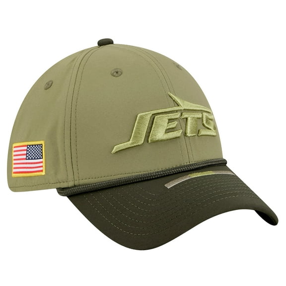 Men's New Era  Green New York Jets 2025 Salute to Service 39THIRTY Flex Hat