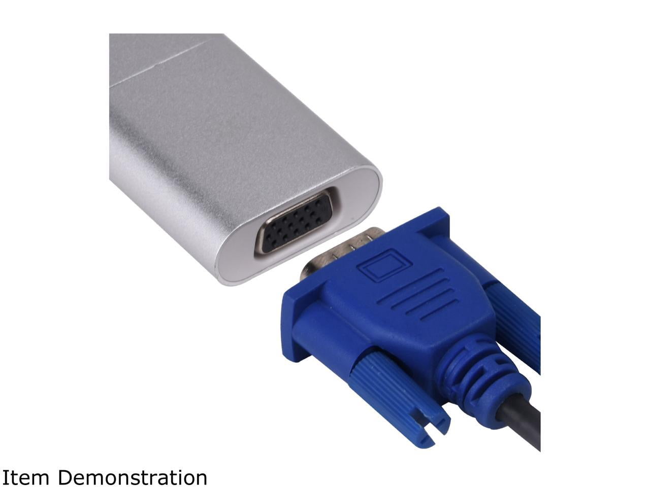 Silverstone RL-EP11S High-quality USB 3.1 Type-C to MiniDP, HDMI 4Kx2K, VGA video combination adapter(Thunderbolt 3 Compatible)