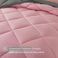 thumbnail image 3 of Juego de edredón Bed in a Bag Cosybay Queen rosa y gris, 7 piezas, 3 of 7