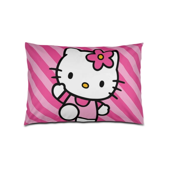 Hello kitty Pillowcase cartoon pattern printed pillowcase - soft and breathable pillowcase, envelope closure 20x14 Inch