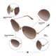 thumbnail image 4 of Lentes de Sol Tommy Hilfiger Mujer X67039 Outlook Oro Rosa 100% UV, 4 of 5