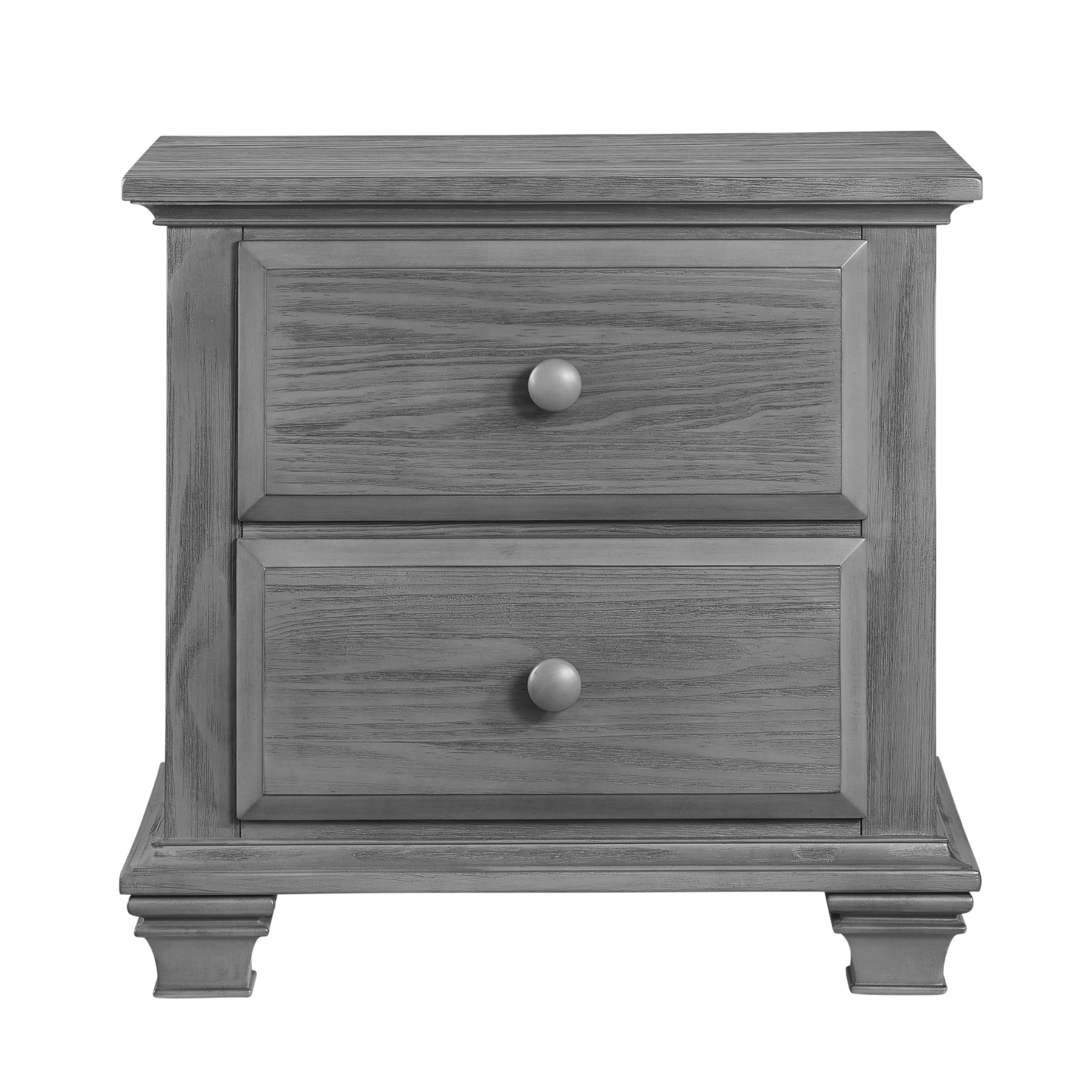Oxford Baby Kenilworth 2-Drawer Nightstand, Graphite Gray