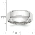 thumbnail image 4 of 14K White Gold 14Kw 7mm Bevel Edge Comfort Fit Band Size 14 Made In United States wbec070-14, 4 of 5