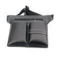 thumbnail image 1 of kusrkot Ciseaux à Cheveux en Cuir PU Noir Pochette de Coiffure Étui de Rangement, 1 of 7