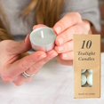 thumbnail image 4 of Colored tealight Candles Handmade Organic Tea Lights Set of 10pack Small Candles 1.5-2 Hours Burn Tea Lights for Valentine's Day, Birthday, Votive Parties, Home Decoration, White, 4 of 9