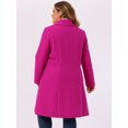 thumbnail image 4 of DARING DIVA Women's Plus Size Long Sleeve Utility Overcoat 3X Hot Pink, 4 of 6