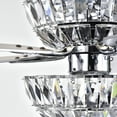thumbnail image 4 of Warehouse of Tiffany Senma 52-inch 3-light Lighted Ceiling Fan with Crystal Bowl Shade Remote Controlled, 4 of 7