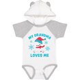 thumbnail image 3 of Inktastic Polar Bear My Grandma Loves Me in Santa Hat with Snowflakes Boys or Girls Baby Bodysuit, 3 of 5