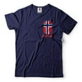 thumbnail image 4 of Mens Norway Pocket T-shirt Norway Patriotic Flag Shirt Norway National Shirt Norwegian Gifts (4X-Large Grey), 4 of 6