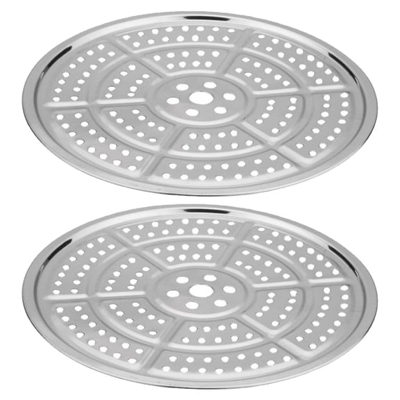 STOBOK 2Pcs Steaming Rack Stainless Steel Steamer for Dumplings in Kitchen Utensils