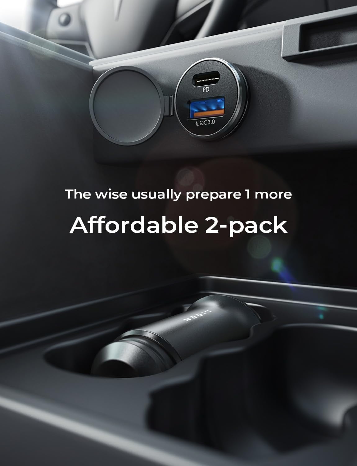 Car Charger USB C, 69W Cigarette Lighter USB Charger Adapter, Car Accessories Gifts for Men, Mini USBC Cars Fast Charging Adapter USBC Type C 12V Plug Outlet, for iPhone 17 Pro Max 16 15 14 13