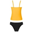 thumbnail image 7 of CONZONE Womens Period Tankini Sets 2 Peice Swimsuits for Women Menstrual Leakproof Swim Bottoms Solid Color Lightweight Summer Beach Bathing Suits, 7 of 7