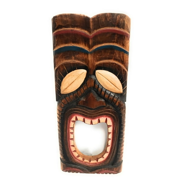 Laughing Tiki Mask 20" - Wall Plaque Hand Carved | #Dpt514750