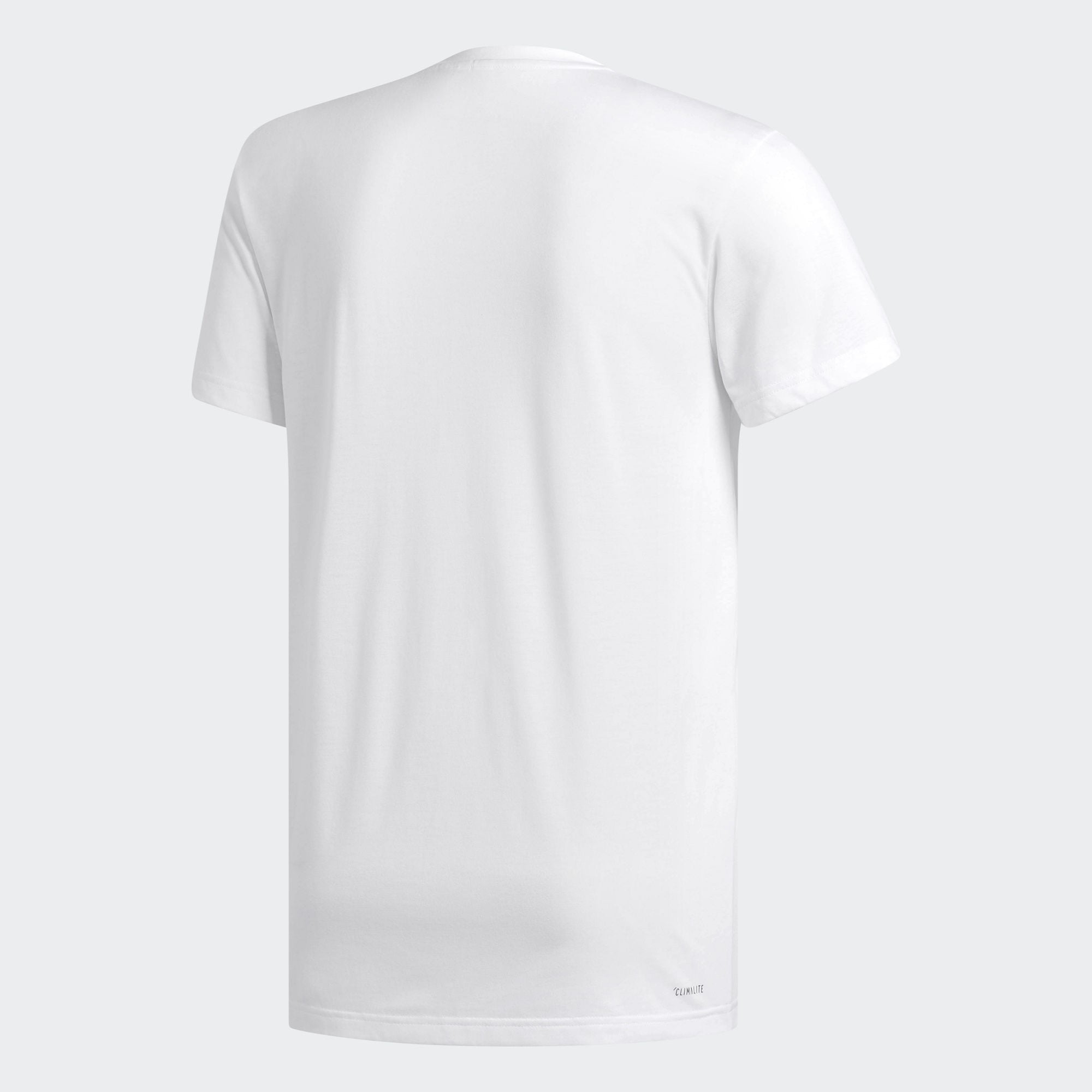 adidas Mens White Fill Logo Graphic Tee Crew Neck Short Sleeve T-Shirt X-Large