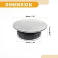 thumbnail image 4 of Espejo retrovisor de automóvil de 1 par de puntos ciegos universales Unique Bargains, rotación de 360 grados, vidrio ajustable negro, 4 of 6